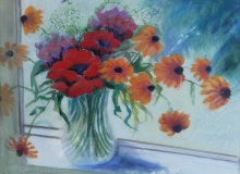 Red Flowers by Barbara Essock